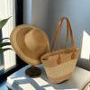 Seaside Vacation Sun Protection Straw Hat Bag Set