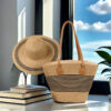 Seaside Vacation Sun Protection Straw Hat Bag Set