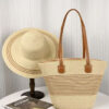 Seaside Vacation Sun Protection Straw Hat Bag Set